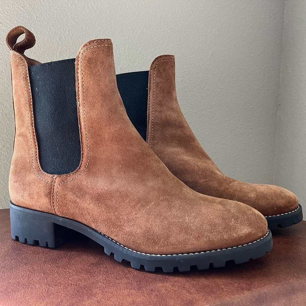 Soludos Brown Suede Ankle Boots
